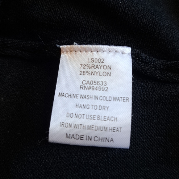 Ladies black pullover with hood - Picture 4 of 4